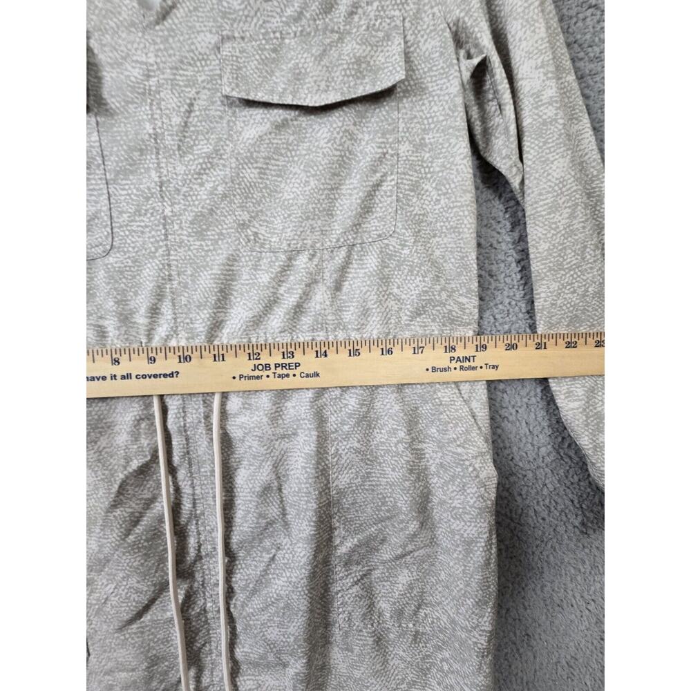 Athleta Long Sleeve Mini Lightweight Snake Print Zuma Shirt Dress Viper Gray S - Picture 6 of 8